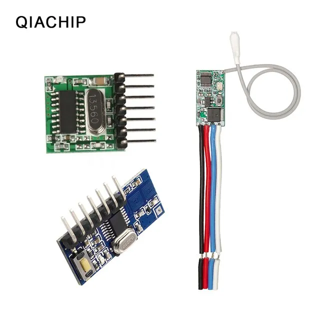 Qiachip Mhz Superheterodyne Rf Transmitter And Receiver Module Wireless Remote Arduino Switch