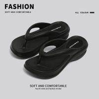 【July】 Thick-soled flip-flops womens outer 2023 summer new beach sandals casual non-slip