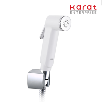 Karat Faucet ชุดสายฉีดชำระสีขาว พร้อมสายและขอแขวน (สายยาว 120 ซม.) รุ่น KA-16-325-11R