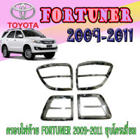 ครอบไฟท้าย  โตโยต้า ฟอร์จูนเนอร์ Toyota FORTUNER 2009-2011 ชุบโครเมี่ยม