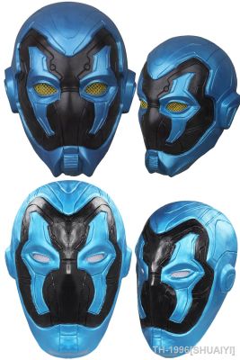 SHUAIYI Besouro Azul Fantasia มาสคาร่าสำหรับ Homens Trajes คอสเพลย์อุปกรณ์เสริม ภาพยนตร์ Masculino Super-Herói Prop Halloween Disfarce Headwear