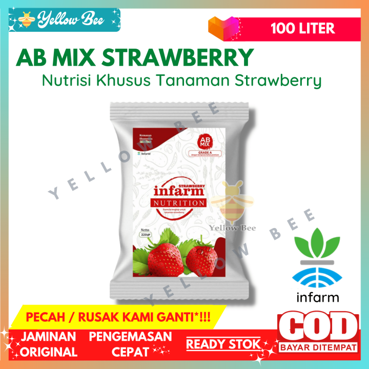 Infarm Nutrisi Ab Mix Besar Tanaman Strawberry Organik Untuk Liter Pupuk Tanaman Buah