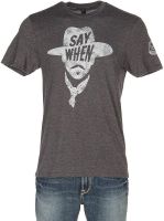 Mason Jar Label Llc Mens Say When Vintage Charcoal T Shirt