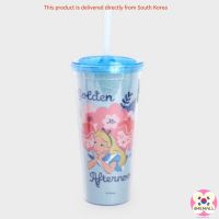 [Daiso Korea] Disney Alice New Straw Cup 650ml, Cold Water OnlyTH