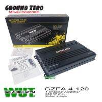 เพาเวอร์แอมป์ เครื่องเสียงรถ ปรีแอมป์รถยนต์ พาวเวอร์แอมป์ กราวซีโร่ GROUND ZERO รุ่น GZFA 4.120  (ประกันบริษัท 1ปี)