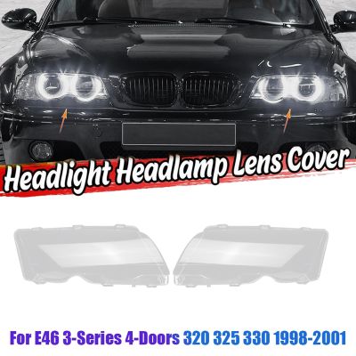 Left Lamp Shade Lens Head Light Shell Cover for BMW E46 3-Series 4-Doors 320 325 330 1998-2001