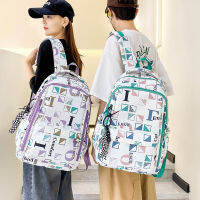 Letter Backpack for kids Student Large Capacity Fashion Personality Multipurpose Female ulzzang Bags