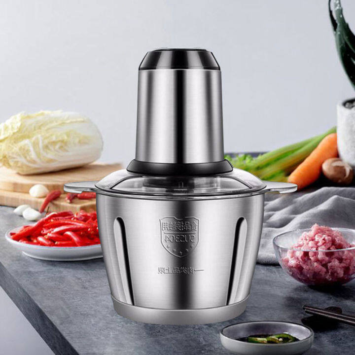 2L Electric Meat Grinder Chopper Shredder Food Chopper Multi