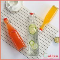 Goldenขวดแก้วสุญญากาศพร้อมฝา เก็บน้ำ ขอเหลว Sealed glass bottle