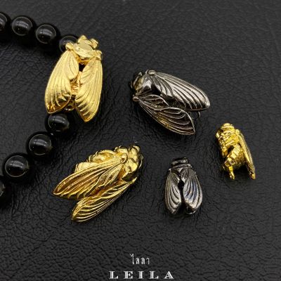 Leila Amulets แมลงภู่คำหลวง (พร้อมกำไลหินฟรีแนบรูป)