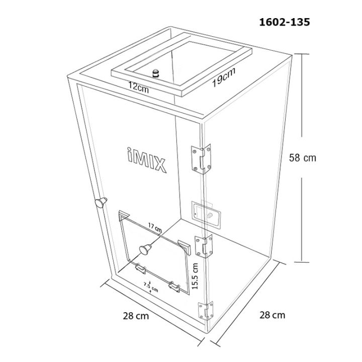 กล่องเก็บเสียงเครื่องปั่น-imix-ฝาเปิดด้านบนเป็นฝาแบบสไลด์เปิด-อะคริลิคหนา-sound-cover-acrylic-thick-8-mm