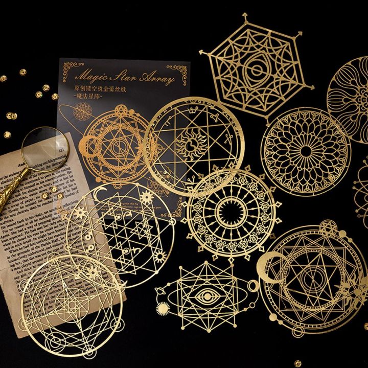 gvdfhj-เงินทอง-วินเทจ-การ์ดกลวง-วัสดุจับแพะชนแกะ-บรอนเซอร์-ดอกไม้เกล็ดหิมะ-astrolabe-ผีเสื้อลูกไม้วัสดุกระดาษ-สมุดติดรูป-สติกเกอร์วางแผนวารสาร-อัลบั้มภาพงานฝีมือ-diy