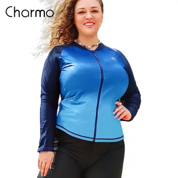 plus size rash guard zipper