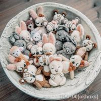 ☼♧ okhnxs Dvotinst-Handmade Lã Adereços Fotografia para o bebê recém-nascido Animais Bonitos Foto Tiro Acessórios Estúdio Acessório