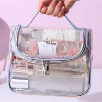 【jw】☸◎▥  Fashion Transparent Makeup Handbag Organizer Storage Make Up