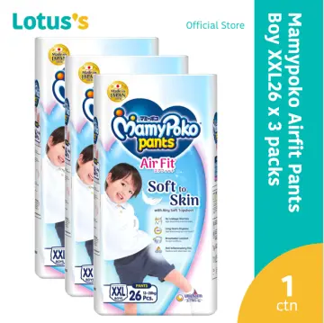 MamyPoko Pants Air Fit Boy  L 44pcs x6 packs Babies  Kids Bathing   Changing Diapers  Baby Wipes on Carousell