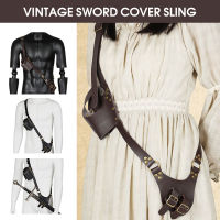 Medieval PU Leather Belt Sheath Holster Larp Holster Warrior Knight Scabbard Belt Cosplay Costume Accessory