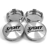 SP 4ชิ้น/ล็อต58MM Wheel Cap SPORT Logo รถขอบล้อรถ Center Hub Cap Covers