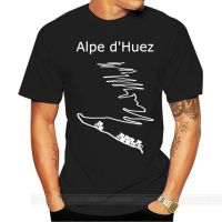 เสื้อยืดพิมพ์ลายแฟชั่นเสื้อยืดคอกลม ผ้าฝ้าย พิมพ์ลาย Alpe d Huez in France สไตล์ฮิปสเตอร์ แฟชั่นสําหรับผู้ชาย