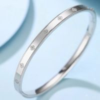 [COD] No. 5600 fine silver 999.9 bracelet womens genuine million-flower new light luxury chaise