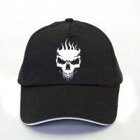 2023 Coolest Flame Skull Head Punk Baseball Hats Men Hot Harajuku Pop Dad Hat Skull Punk Snapback Hat Bone