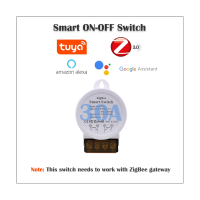 ZigBee Smart Switch Light Tuyasmart Life App รองรับการควบคุมด้วยเสียงแรงดันไฟฟ้า30A AC 90-250V,สีขาว