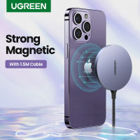 UGREEN Magnetic Wireless Charger สำหรับ 14 13 Series เครื่องชาร์จศัพท์แม่เหล็ก Induction Charger สำหรับ Wireless Charging Pad