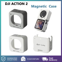 DJI Action 2เคสแม่เหล็กป้องกัน,เคสกรอบป้องกัน TPE PC ป้องกันการตกสำหรับ OSMO Action 2อุปกรณ์เสริม