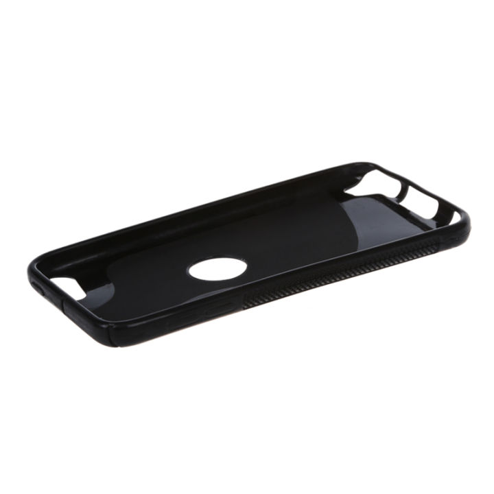 black-s-shape-tpu-rubber-case-with-free-reusable-screen-protector-compatible-with-apple-ipod-touch-5th-generation