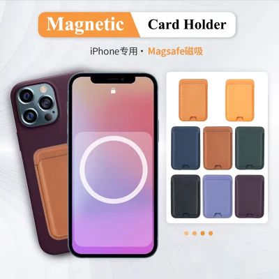 For Apple Magsafe Leather Wallet Magnetic For iPhone 13 Pro Max Magnetic Card Holder Case For iPhone 14 12 Pro Max Card Slot Bag