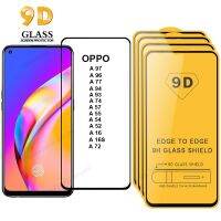 กระจก9D 2-4ชิ้นสำหรับ Oppo,A54 A52 A55 A57 A77 A74 A93 A94 A96 4G 5G ป้องกันการระเบิดฟิล์มปกป้องหน้าจอ