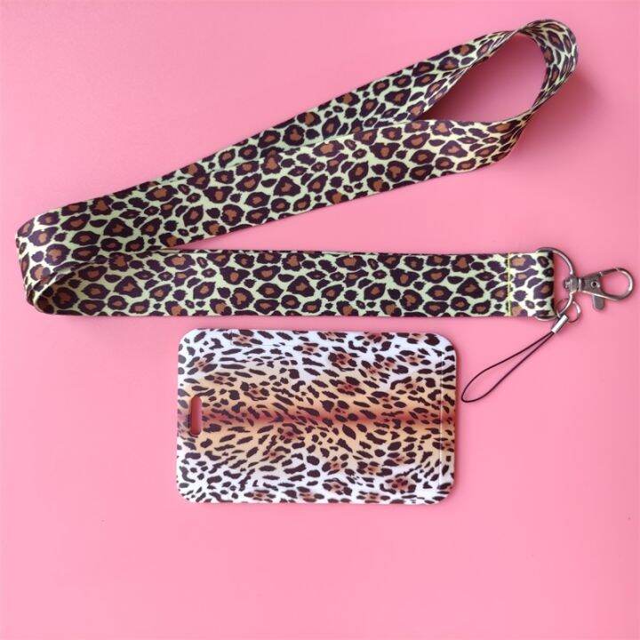 hot-dt-fashion-leopard-print-name-card-student-campus-hanging-neck-holder-lanyard-id-drop-shipping