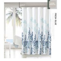 {Free Hook} 180*180cm Thickened Bathroom Shower Curtain  Floral design Anti-Mold