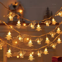 ตกแต่งคริสต์มาสป้ายไฟ LED เกล็ดหิมะต้นคริสต์มาสสำหรับบ้านต้นคริสต์มาสโคมไฟตกแต่งปีใหม่2024