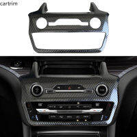 Carbon fiber color Radio Panel Automatic Climate AC Heater Temperature Control Trim for Ford Explorer 2020 2021 2022 2023