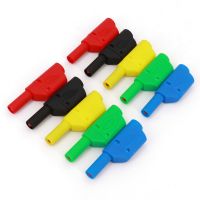 10Pcs Shrouded Fully Insulated Safety 4mm Male Stackable Banana Plug Connector