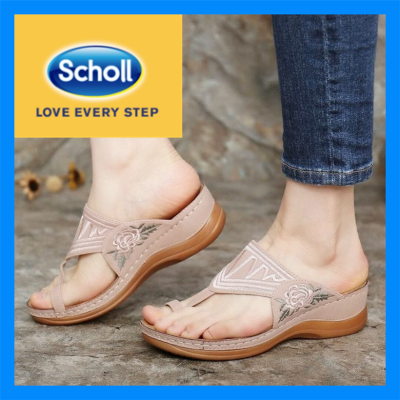 Scholl รองเท้าแตะผู้หญิง Scholl รองเท้าแตะหนังผู้หญิง Scholl รองเท้าผู้หญิง Kasut Scholl ผู้หญิงรองเท้าแตะลำลองขนาดใหญ่41 42 43ผู้หญิงโบฮีเมียนโรมันรองเท้าแตะแฟชั่นรองเท้าแตะลำลองรองเท้าแตะฤดูร้อนผู้หญิง-2022