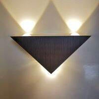 Aluminium LED Wall Lamp 3W Indoor Lighting Luminaire for Home Decoration Triangle Bedroom Bedside Sconce Lamp AC110V 220V