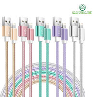 IPhone Charger,สายชาร์จไนลอนถักสายชาร์จ Fasting สำหรับ14/13 Mini/ 13/12/11 Pro Max/xr/xs/ 8/7 /Plus/ 6S