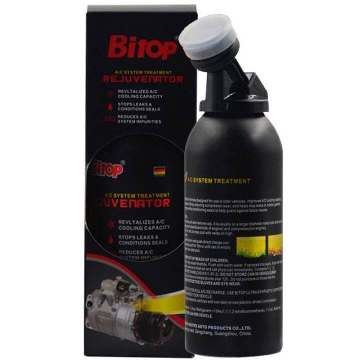 NEW BITOP DIY TOP UP STOP LEAK AC GAS OIL TREATMENT CAR AIR COND R134