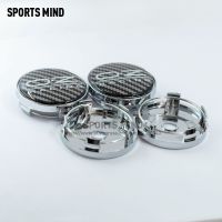 4PCS/lot 60MM OZ Racing Car Wheel Center Hub Caps Universal Car Emblem Badge Logo Wheel Center Cap Carbon Fiber Pattern Style