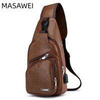 ▪☢ New Mens Bags Casual Multifunctional Shoulder Bag Versatile Trendy Chest Bag Large Capacity Messenger Bag Mens Bag Backpack