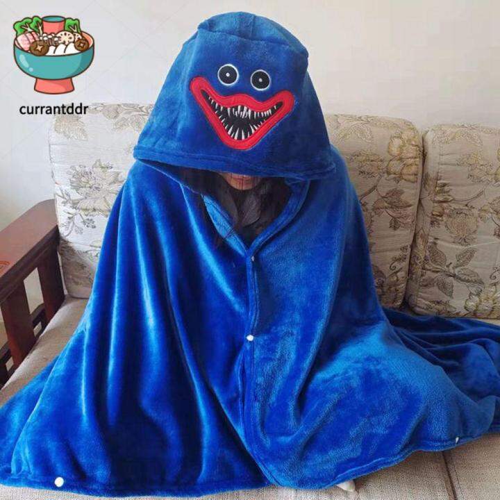 CURRANT Plush Christmas Gift Huggy Wuggy With Sleeves Air Conditioner  Blanket Child Blanket Cape Hooded Blanket Huggy Hoodie Blanket Coral Fleece  Blankets Huggy Wuggy Wearable Blanket | Lazada PH