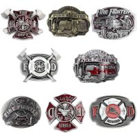 MAN METAL Belt Buckle Firefighter Truck VEHICLE DIY Components Handmade Belt Accessories Waistband Buckle Fire emergency