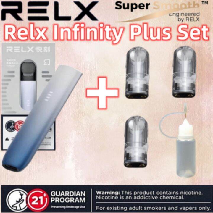 relex infinity plus set refillable pads v.aping smoke set original ...