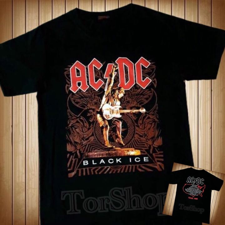 miinshop-เสื้อผู้ชาย-เสื้อผ้าผู้ชายเท่ๆ-เสื้อวง-acdc-เสื้อวง-metallica-ไม่มีตะเข็บข้างลำตัว-เสื้อผู้ชายสไตร์เกาหลี