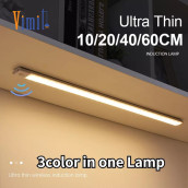Vimite 40 60CM 3 Color Wireless Motion Sensor Cabinet Night Light LED USB