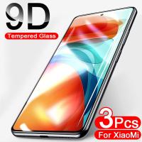 9d แก้วป้องกัน3ชิ้นสำหรับ Xiaomi Redmi Note 10 Redmi สำหรับหน้าจอ6 8 7a 9 Pro 7 K30 9S อุปกรณ์ป้องกัน8a Note10 9a