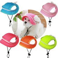 2023 Spring Summer Pet Dog Hat Cute Outdoor Dog Baseball Cap Breathable Mesh Puppy Sunhat Adjustable Pet Casual Headwear