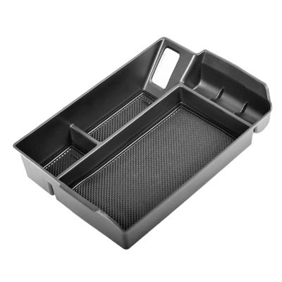 Center Console Organizer Tray for Toyota Sienna 2021 2022 Accessories Armrest Insert Storage Box with Black Non-Slip Mat